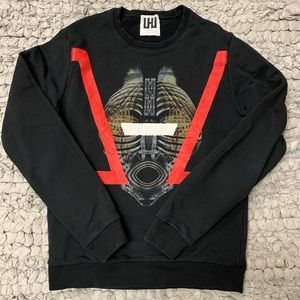 Mens Les Hommes Urban Crew Neck Sweatshirt Mask Design